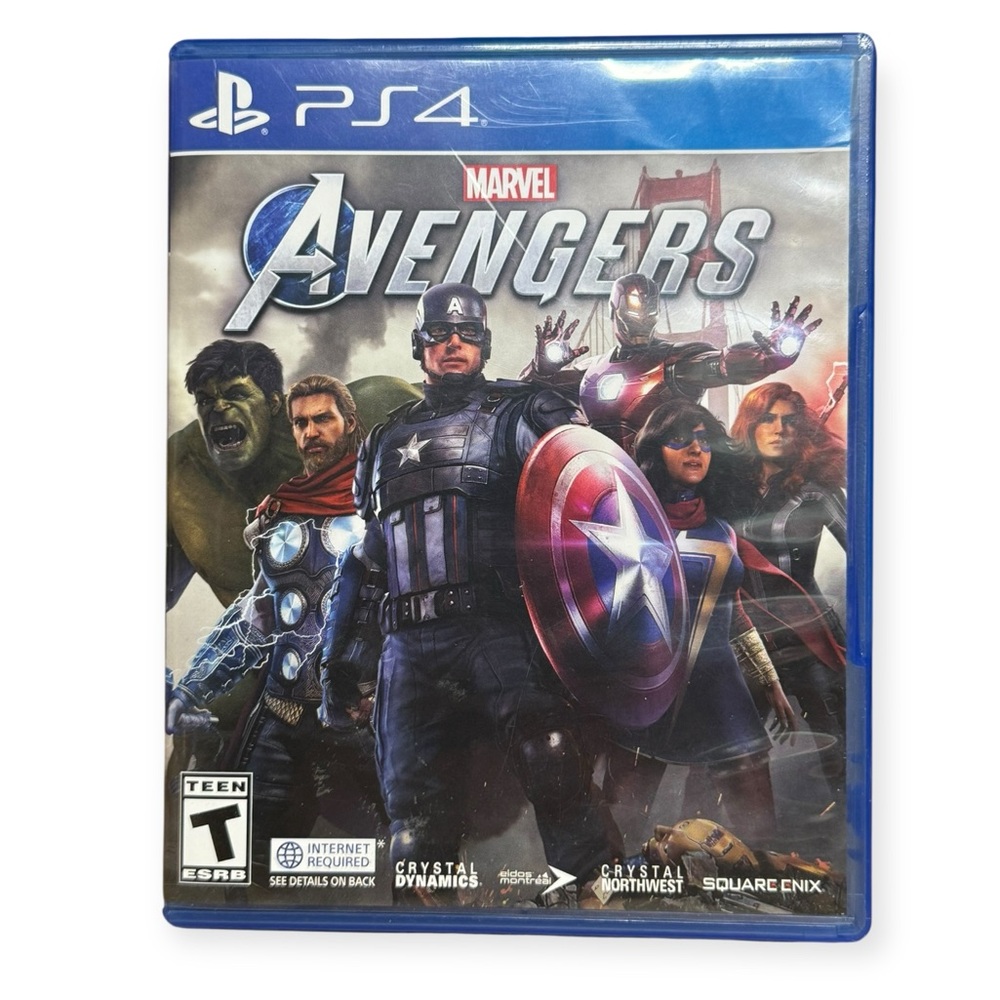 Marvel Avengers PS4 Game - Blue and Red‎ Cover